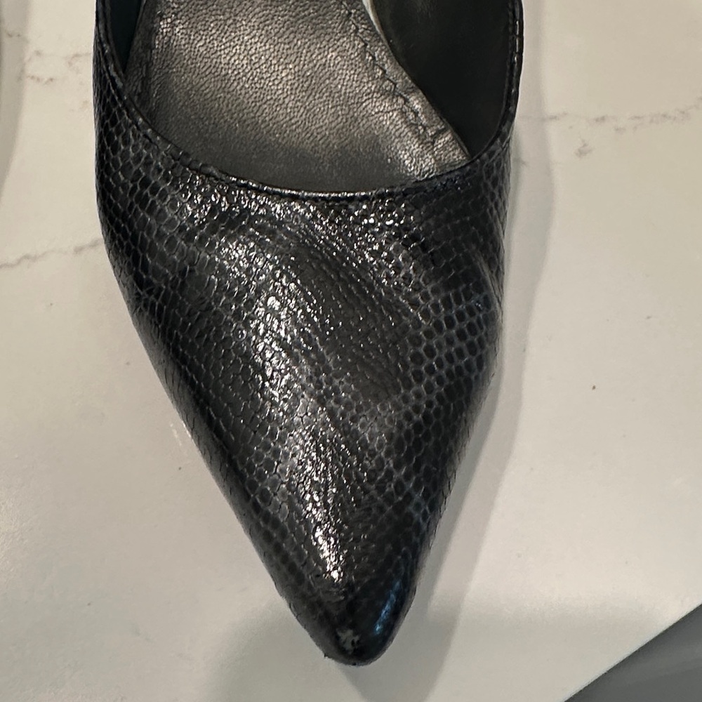 Stuart Weitzman Black Python Print Women's Pumps … - image 6